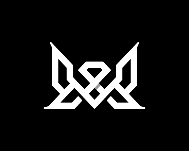 Letter MW WM Diamond Logo