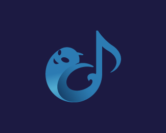 Ghost Music Note Logo