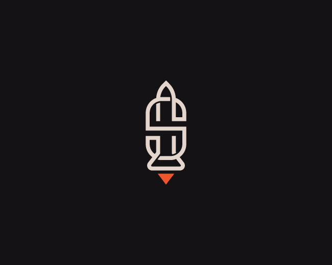 Modern Letter S With Rocket Logo
