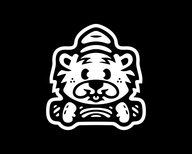 Cute Wooden Beaver Logo
