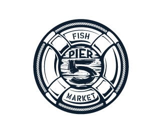 Pier 5 Fish Market - 1-color