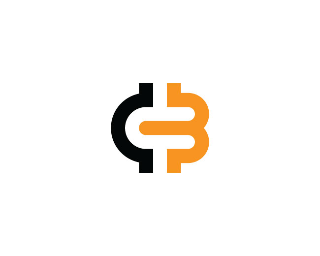 Cryptocurrency Letter B And C Logo