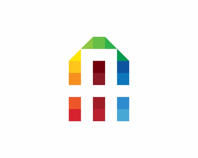 A Letter Colorful Logo