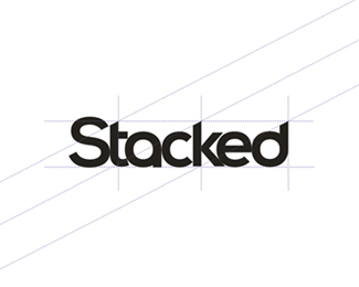 Stacked fitness / gym logo design