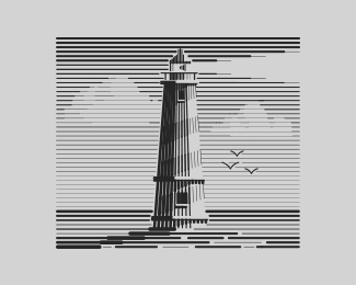 Lined Lighthouse