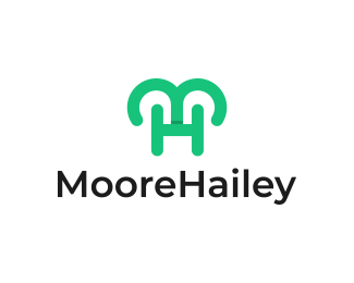 M H Logo Design - MooreHailey Logo Design