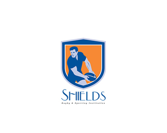 Shield Rugby Sports Logo