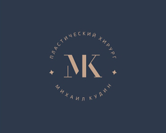 Logo for plastic surgeon Mihail Kudin.