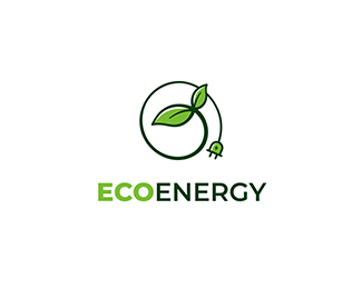Eco energy source logo