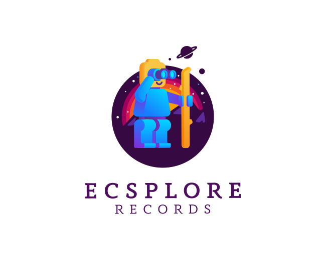 Ecsplore Records Logo Design