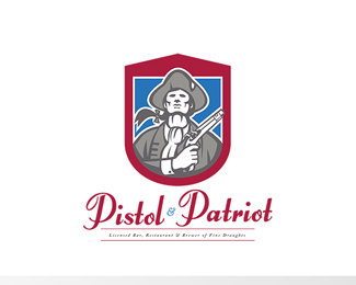 Pistol and Patriot Fine Draught Brewer Logo