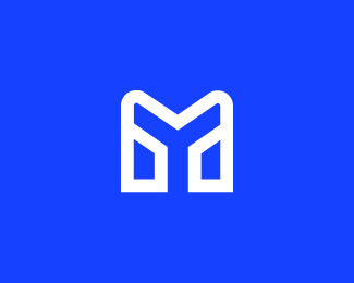 mobityze m letter line logo icon