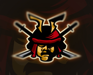 Samurai Mascot Logo Design
