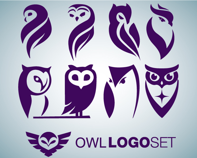 owl logo set 1