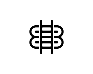 Letter B Ladder Logo