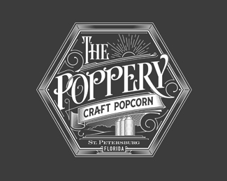 The Poppery Logo | craft popcorn - Florida