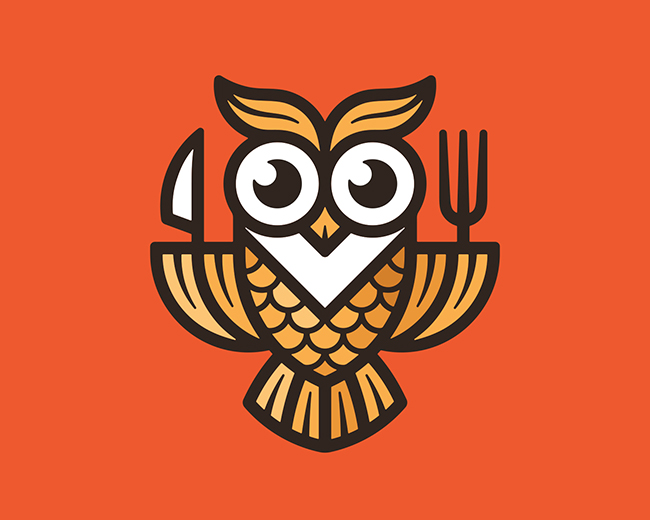 Feast Owl 📌 Logo for Sale