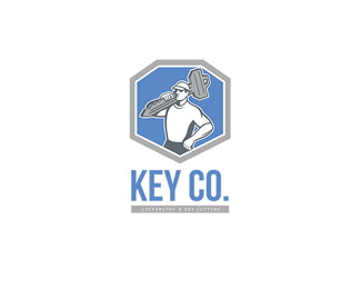 Key Co Locksmith and Key Cutting Logo