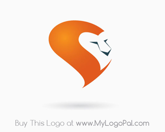 Lion Side Face logo