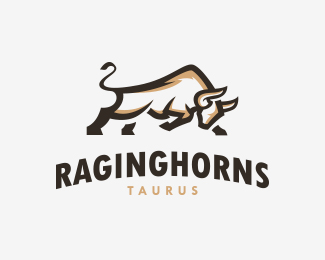 Raging Horns Bull Logo