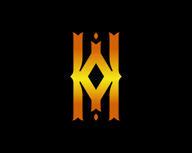 Gold H Letter Logo
