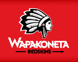 Logopond - Logo, Brand & Identity Inspiration (Wapakonet Redskins)