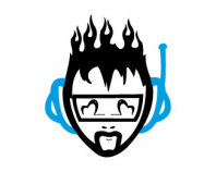 Flaming headphones