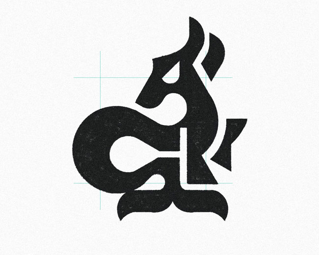 Ocean Horse Creature logomark design