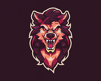 Stylized Warewolf Mascot Logo Design