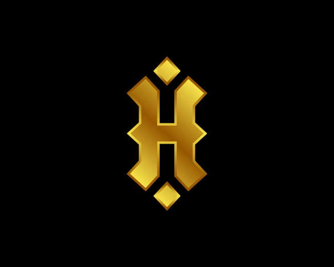 Letter h cricket logo concept with moving ball Vector Image