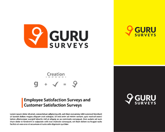 Minimal guru survey logo