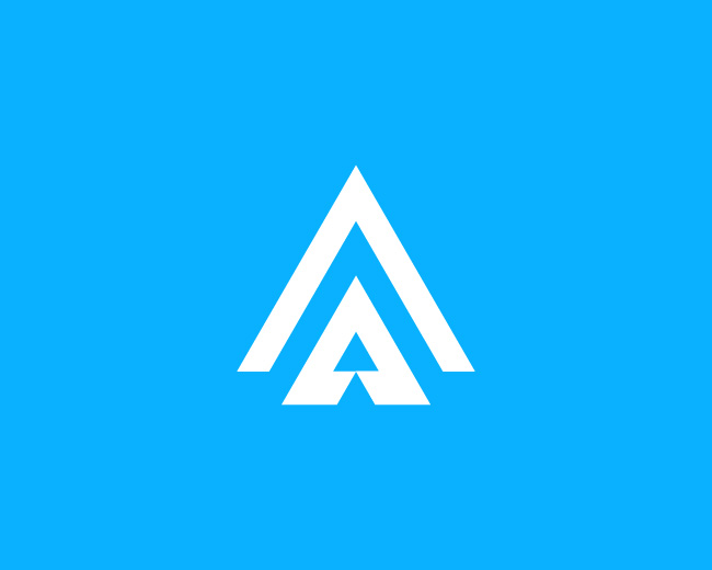 Modern Geometric A Logo // For Sale