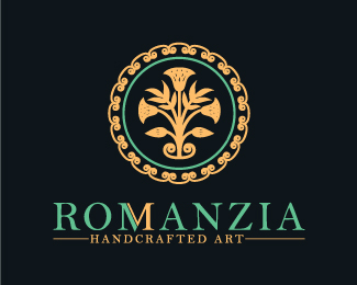 romanzia handcrafted art logo