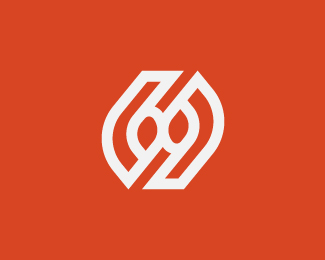 Modern Number 69 Logo