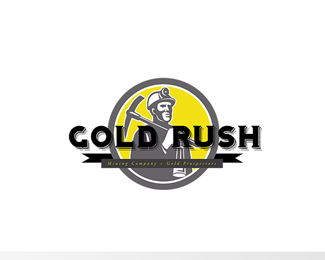 Gold Rush Mining and Prospectors Logo