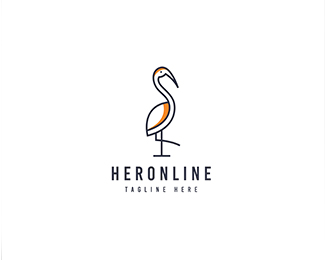 Modern Heron logo