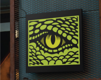Crocodile eye logo