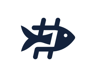 Fish Hashtag Logo