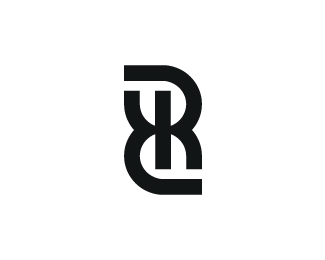 Ambigram Letter Rk Logo