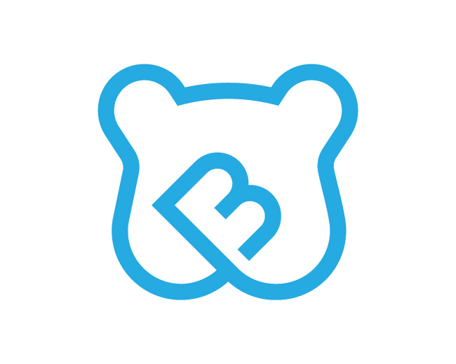 bear letter B logo