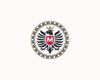 Eagle Heraldry Logo Or Eagle Shield Logo