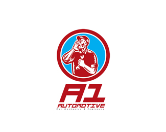 A1 Car Mechanic Logo