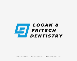 Letter L F - Dentistry Logo