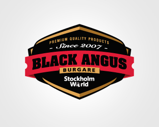 Black Angus Burgare / on white