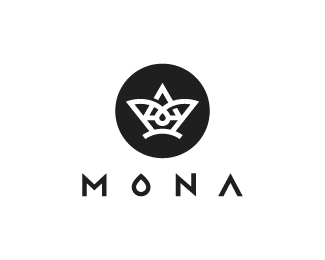 M O N A music band logo