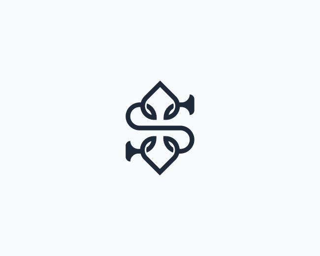 Spade Letter S Logo
