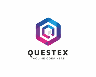 Questex - Hexagon Logo Template