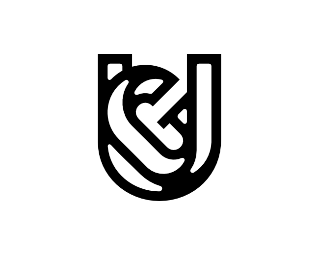 Letter GU UG Logo