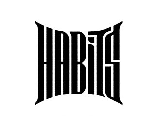HABITS logotype design