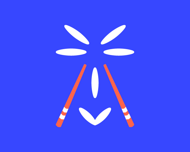 Asian Rice Face ðŸ“Œ Logo for Sale
